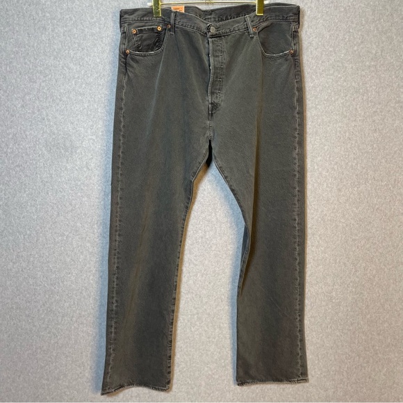 Levi’s 501 Gray Button Fly Denim Jeans - Picture 1 of 9